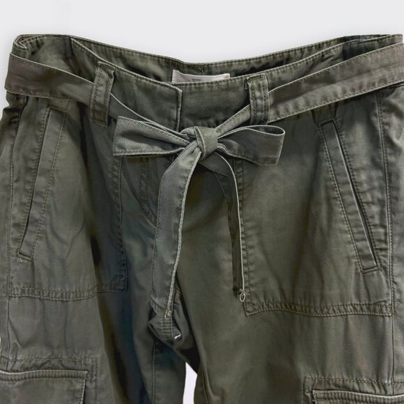 LOFT Olive Green Ankle Cargo Pants - Picture 3 of 9